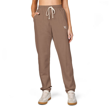 Vellero Unisex Sweatpants |  Ivory Fleece Joggers