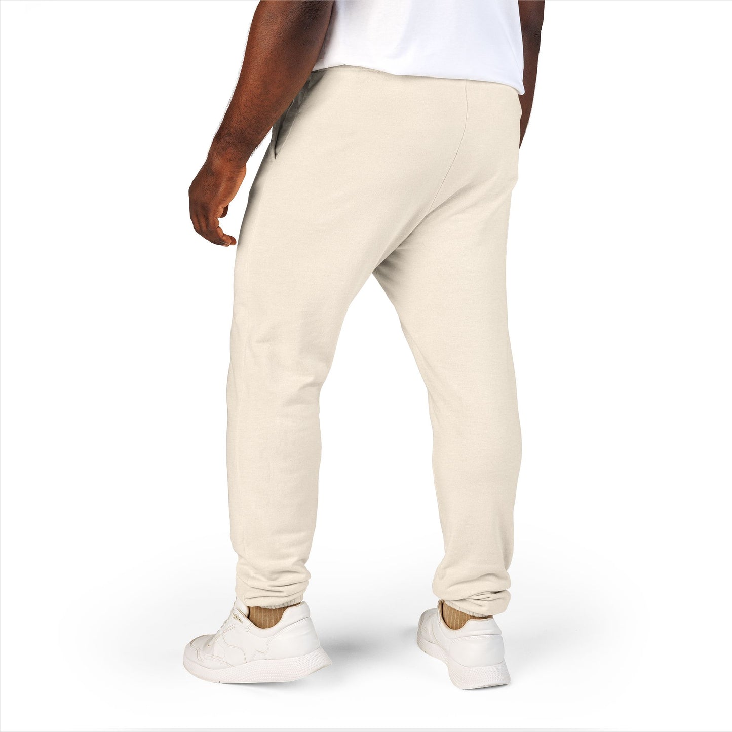 Vellero Unisex Sweatpants | Ivory Fleece Joggers