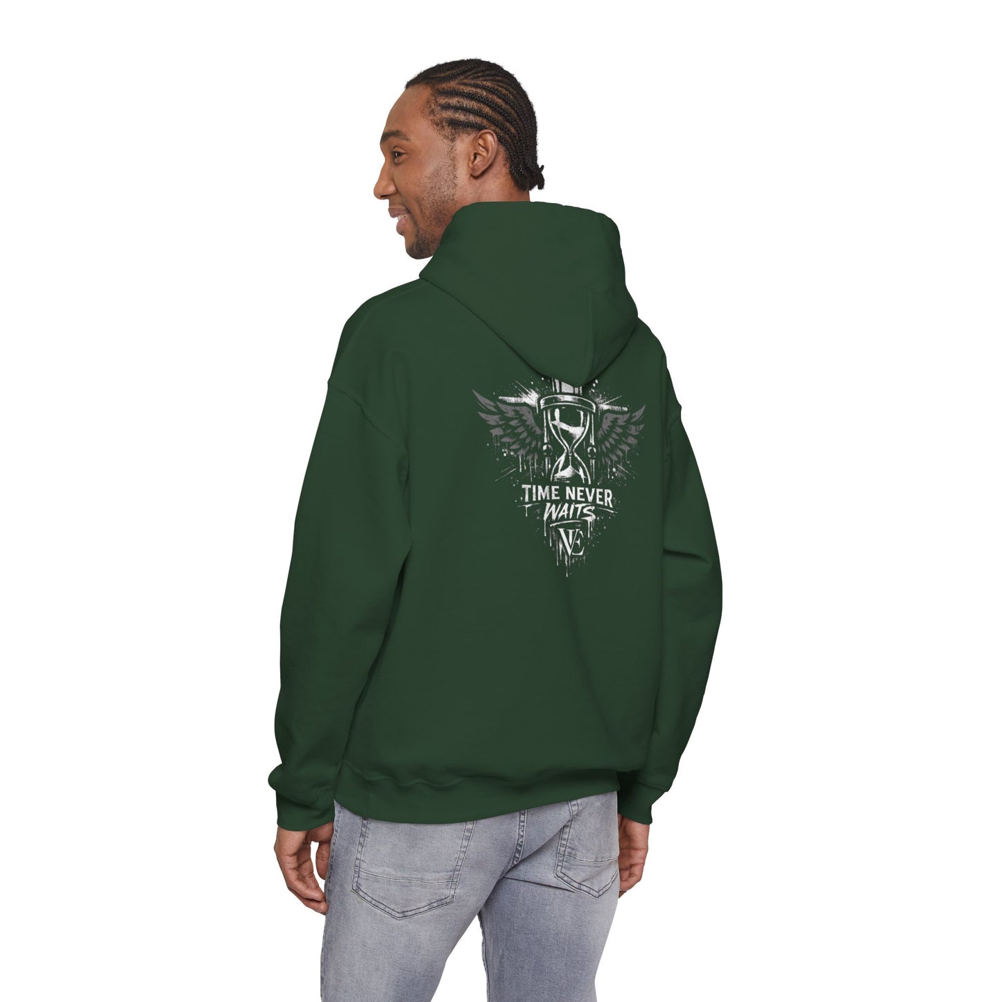 Time Never Waits Unisex Hoodie (Dark)