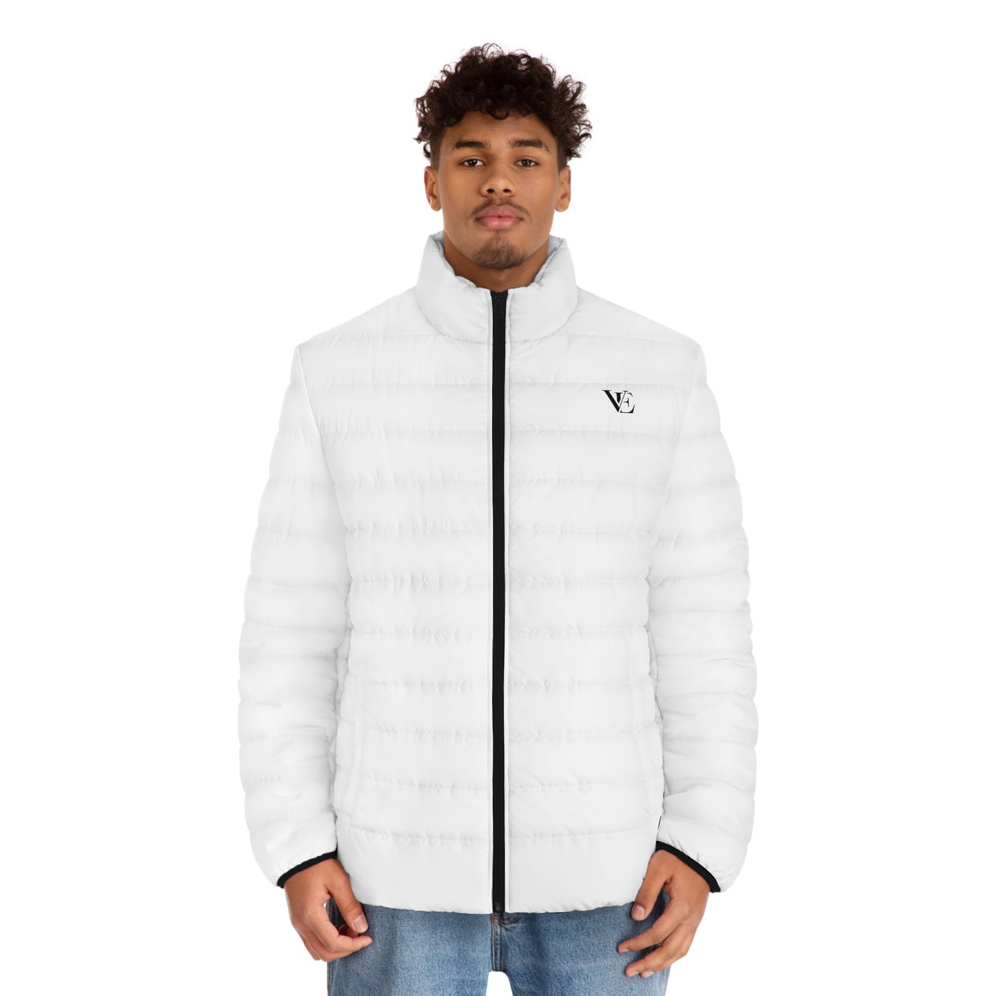 Vellero Men's Puffer Jacket | White Quilted Outerwear
