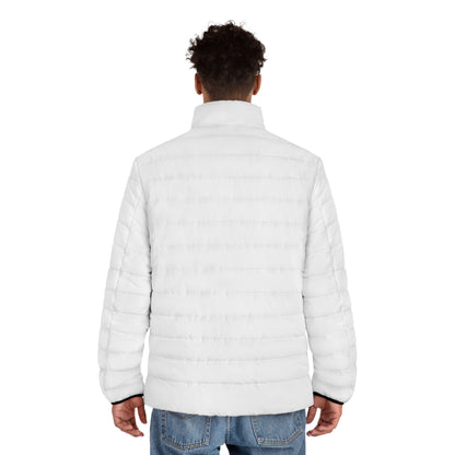 Vellero Men's Puffer Jacket | White Quilted Outerwear
