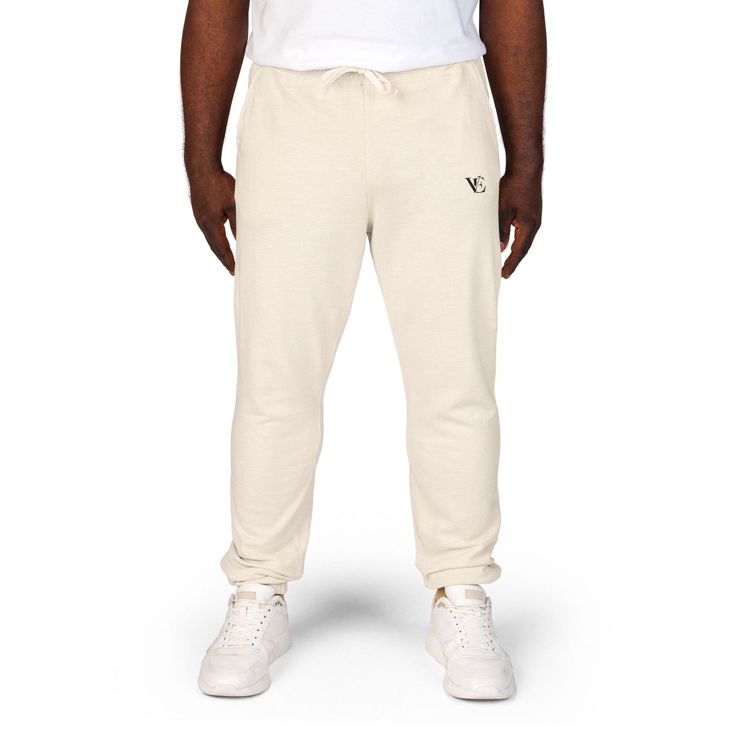 Vellero Unisex Sweatpants | Ivory Fleece Joggers