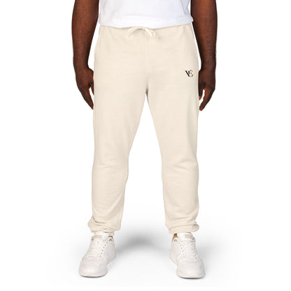 Vellero Unisex Sweatpants | Ivory Fleece Joggers