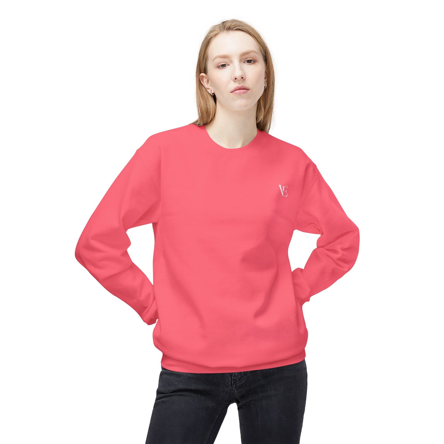 Vellero Minimalist Crewneck Sweatshirt (Dark)