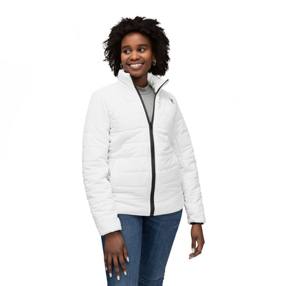 Vellero Women’s Puffer Jacket (Light) | White quilted outerwear