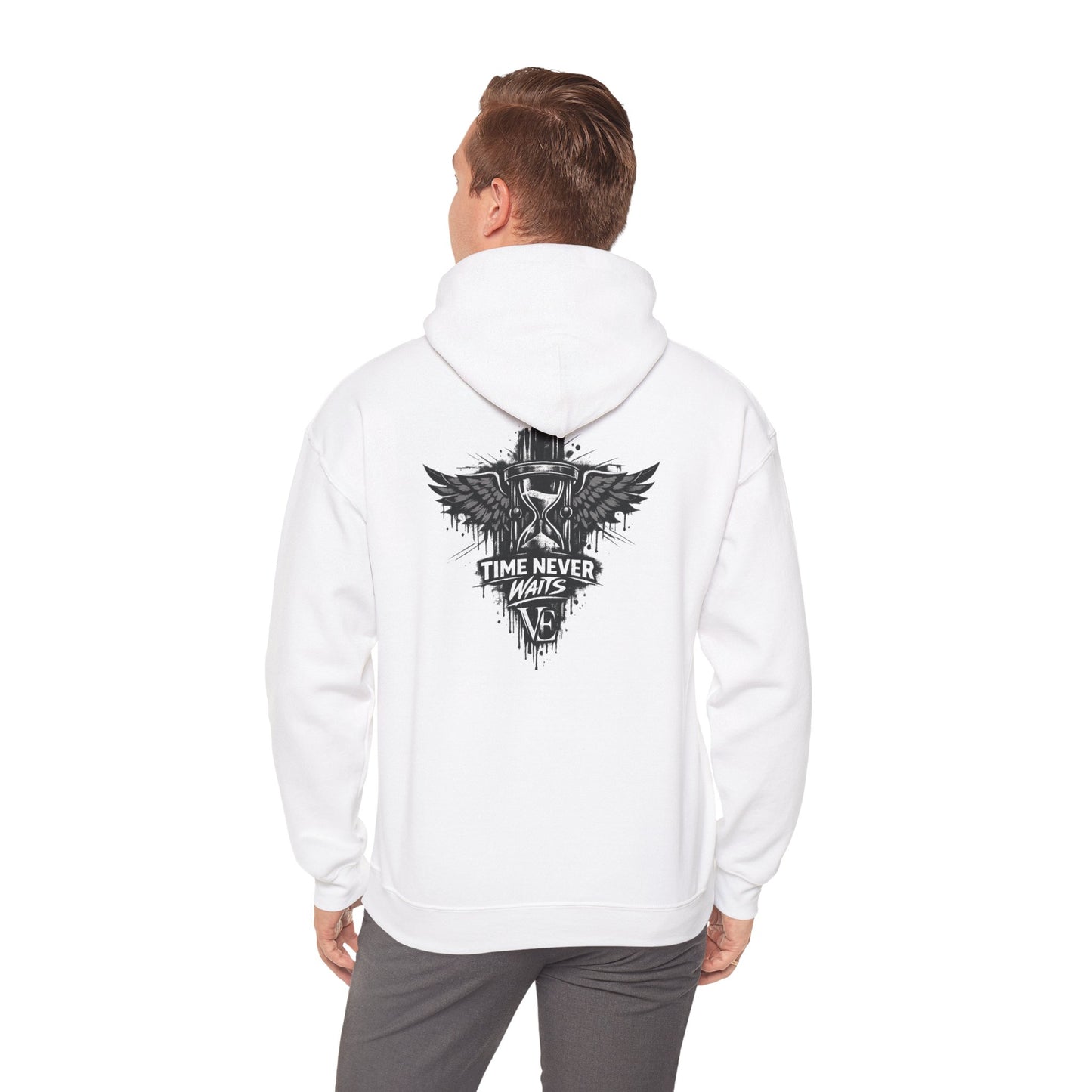 Time Never Waits Unisex Hoodie (Light)