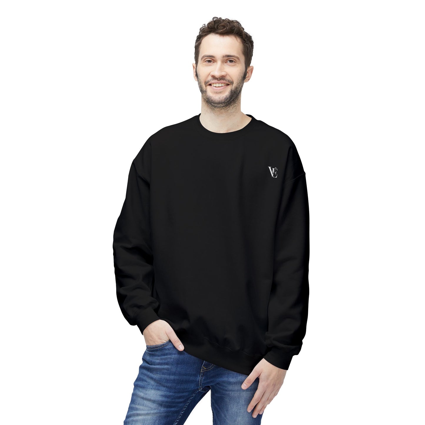Vellero Minimalist Crewneck Sweatshirt (Dark)