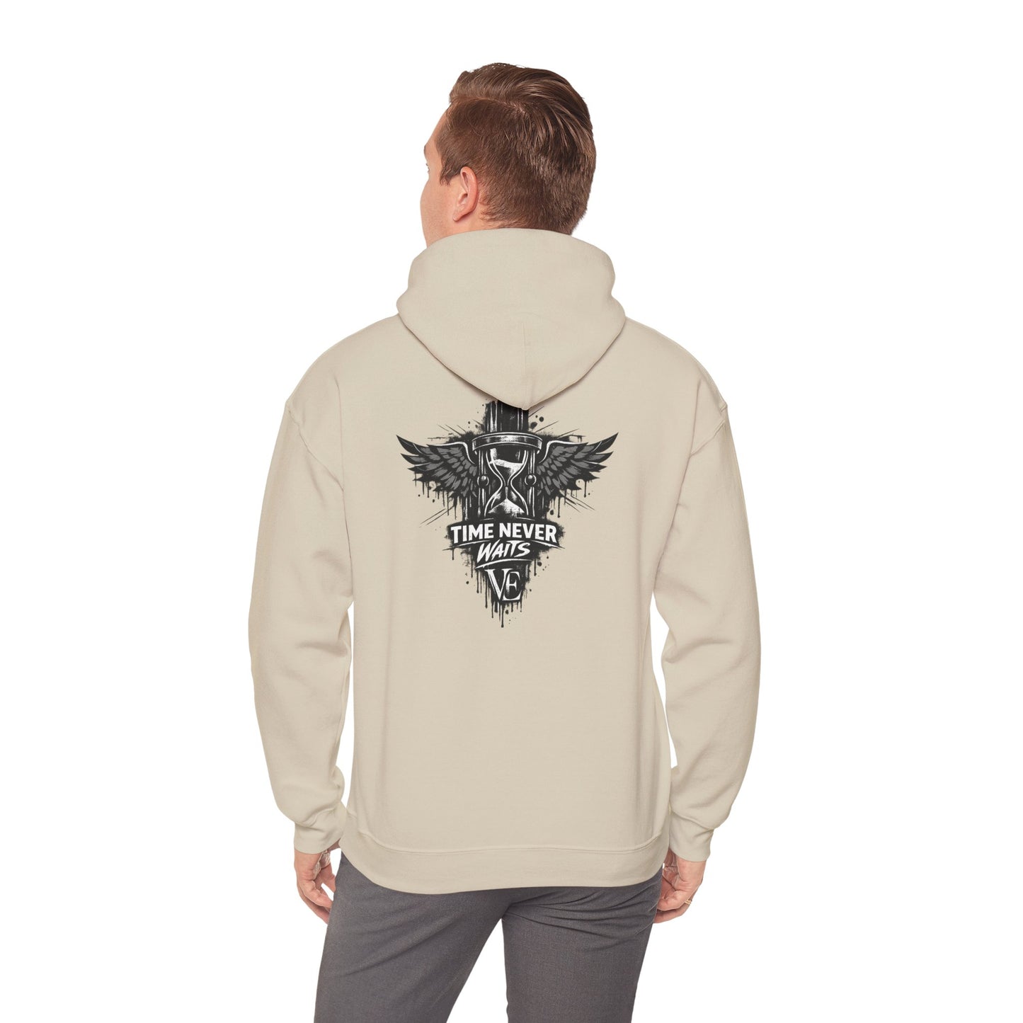 Time Never Waits Unisex Hoodie (Light)