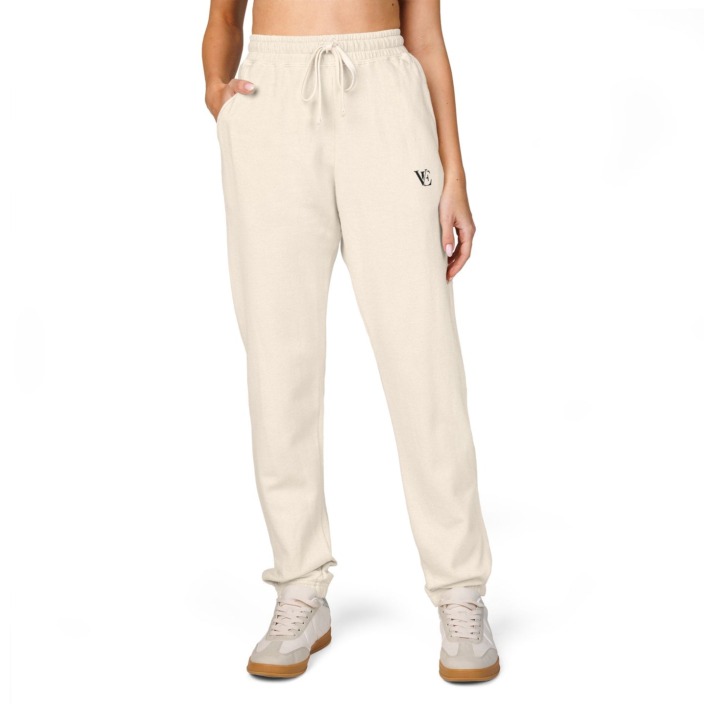 Vellero Unisex Sweatpants | Ivory Fleece Joggers
