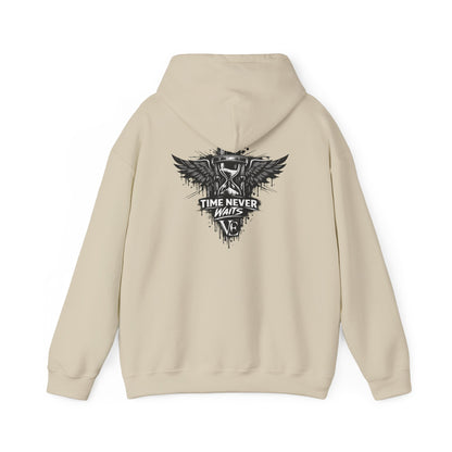 Time Never Waits Unisex Hoodie (Light)